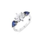 Rosei — Sapphire & Diamond Flower Ring