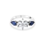 Rosei — Sapphire & Diamond Flower Ring