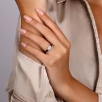 Rosei — Sapphire & Diamond Flower Ring