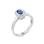 Sapphire Halo Ring