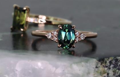 Why teal sapphires are the engagement stone of the moment